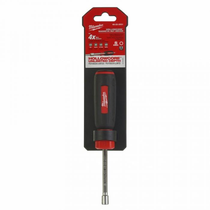 Викрутка магнітна HollowCore MILWAUKEE HEX 13мм/(М8), (оранжевий)