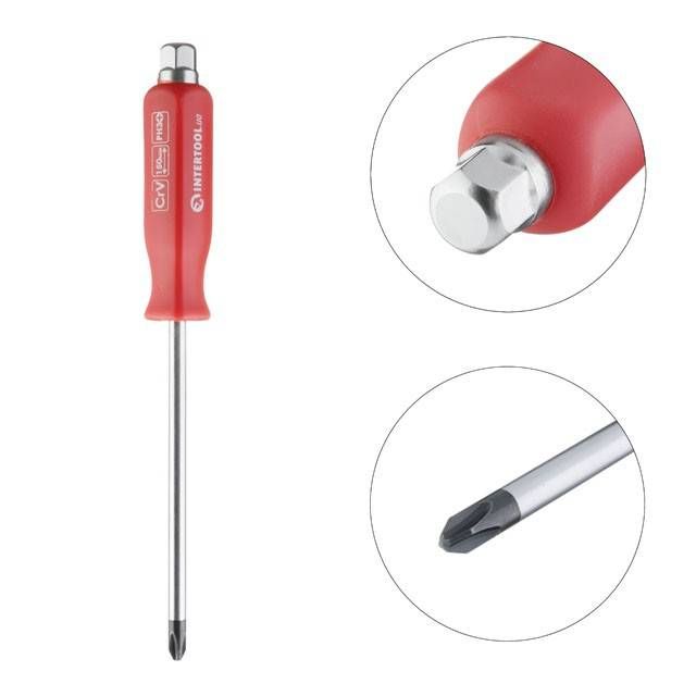 Викрутка ударна PH3 * 150 мм CrV INTERTOOL HT-0489