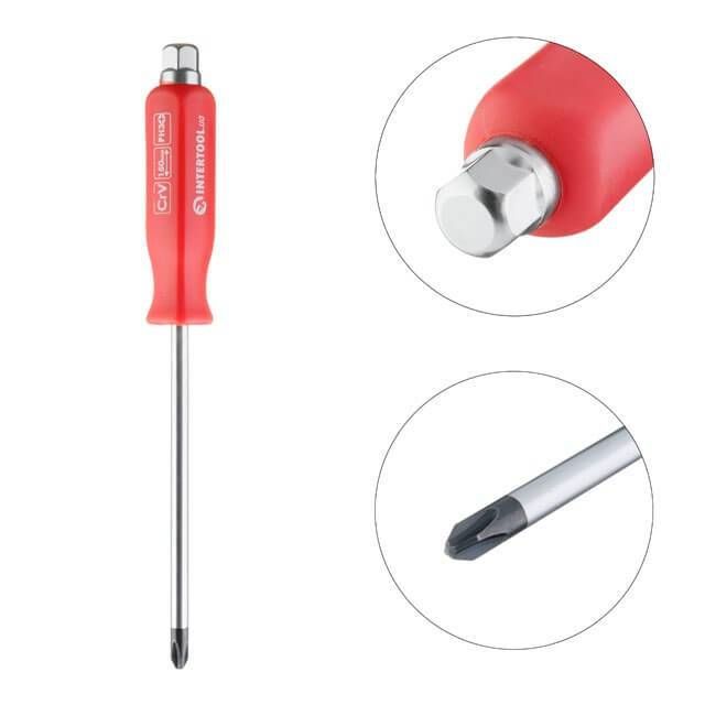 Викрутка ударна PH3 * 150 мм CrV INTERTOOL HT-0489