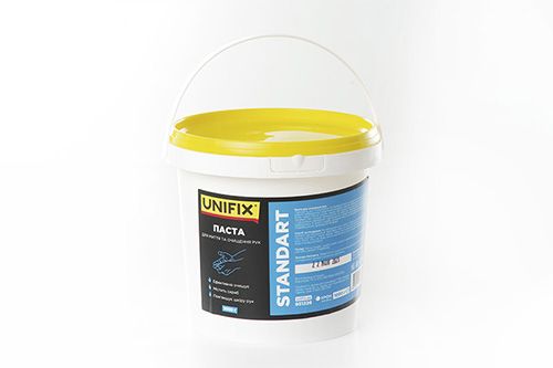 Паста для очищення рук Standart 1кг (відерце) UNIFIX Паста для очищення рук Standart 1кг (відерце) UNIFIX
