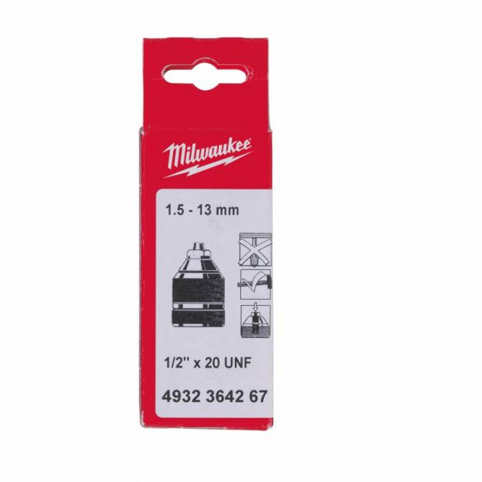 Патрон безключовий MILWAUKEE 1,5-13 1/2"х20 817566