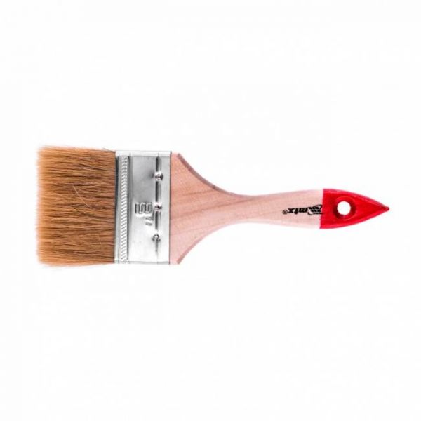 Пензель плоский "Стандарт" 3", натуральна щетина, дерев'яна ручка, MTX