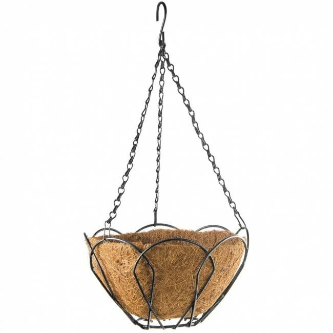 Підвісне кашпо з кокосовим кошиком, 25 см, PALISAD