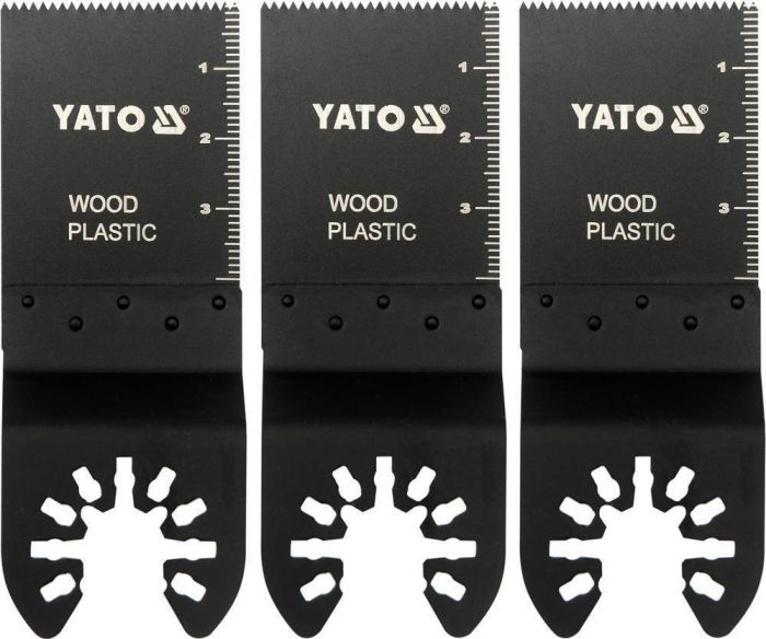 Пилки-насадки YATO BIM для різних матеріалів, що поглиблюють для реноватора, 3 шт., 40 х 34 мм.