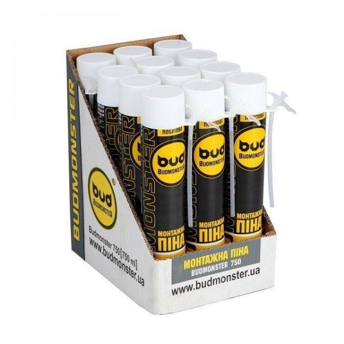 Піна монтажна ручна Budmonster 800 гр/750 мл
