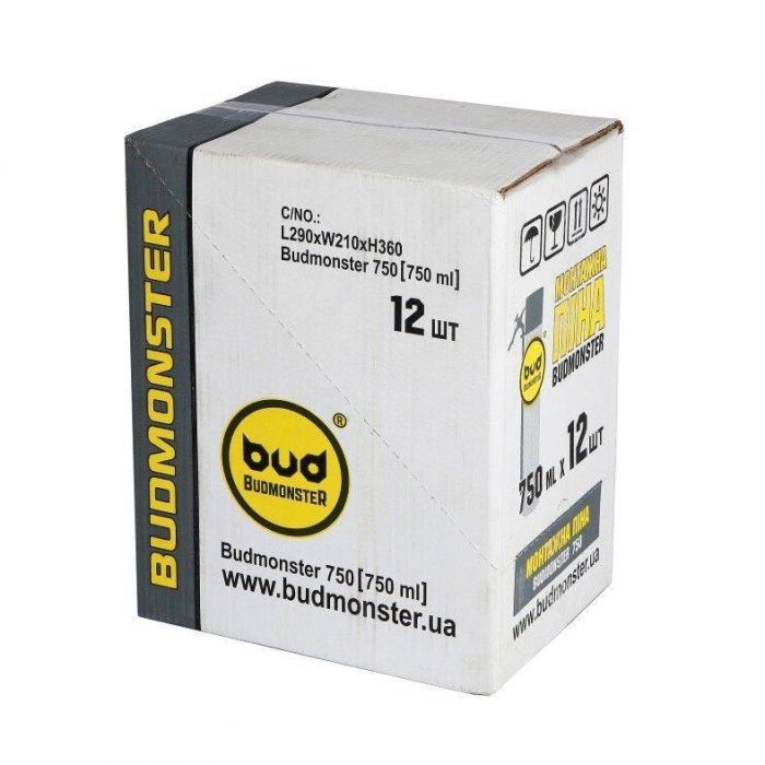 Піна монтажна ручна Budmonster 800 гр/750 мл