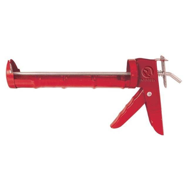 Пістолет для видавлювання силікону, 420 мл INTERTOOL HT-0021