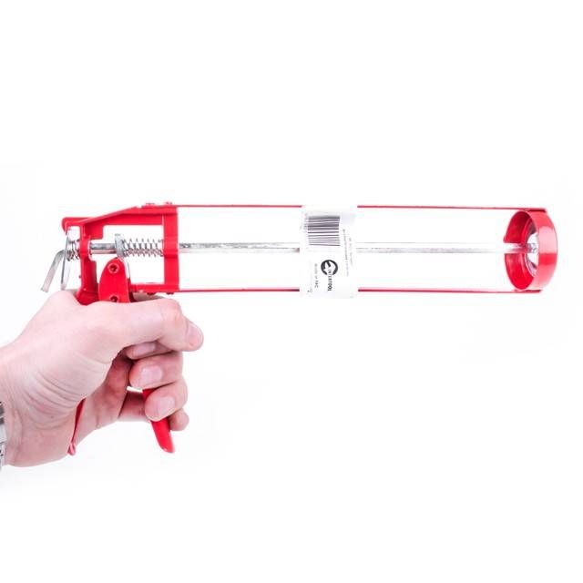 Пістолет для видавлювання силікону, 420 мл, рамоподібний INTERTOOL HT-0022