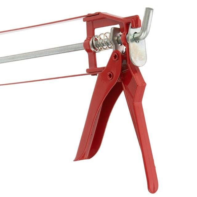 Пістолет для видавлювання силікону, 420 мл, рамоподібний INTERTOOL HT-0022