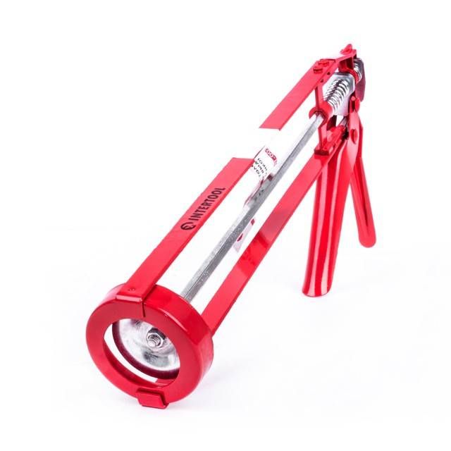 Пістолет для видавлювання силікону, 420 мл, рамоподібний INTERTOOL HT-0022