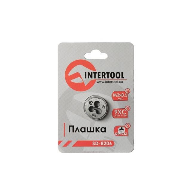 Плашка, M3×0,5 мм INTERTOOL SD-8206