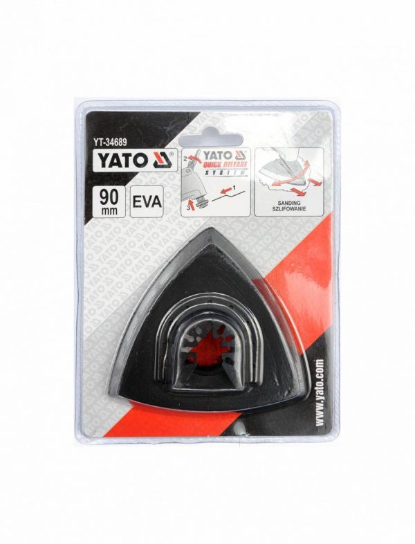 Платформа (стопа) шліфувальна YATO для реноватора, 90х90х90 мм