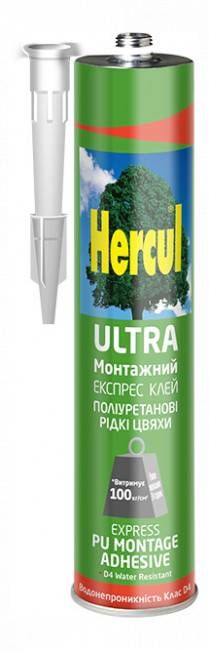 Поліуретанові рідкі прозорі цвяхи "HERCUL ULTRA" 280мл