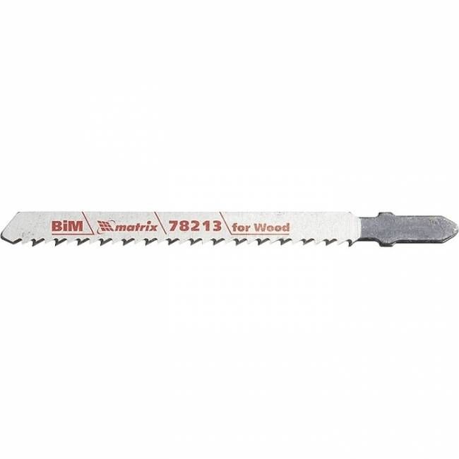 Полотна для електролобзика по дереву T101BRF, 75 x 2.5 мм, зубний зуб, Bimetal, 3 шт, MTX PROFES