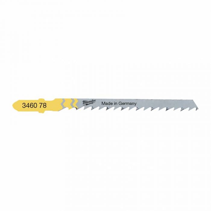 Полотна для лобзика T244D MILWAUKEE, 75мм, (5шт)