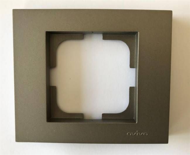 Рамка одинарная Grano антрацит/12/240