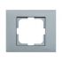 Рамка одинарная Grano серебро/12/240
