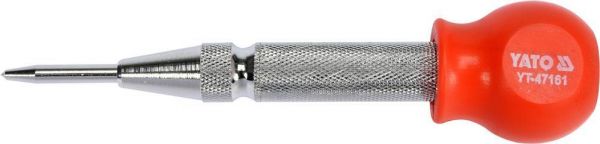 Кернер пружинний автоматичний по металу YATO l=125 мм з регульованим вістрям [12/72]