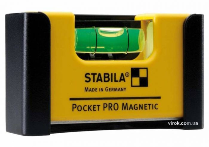 Рівень-міні STABILA Pocket PRO Magnetic магнітний: 7 х 2 х 4 см