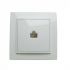 Розетка  RIGHT HAUSEN KIRA 1-а внутр. комп. біла HN-016111