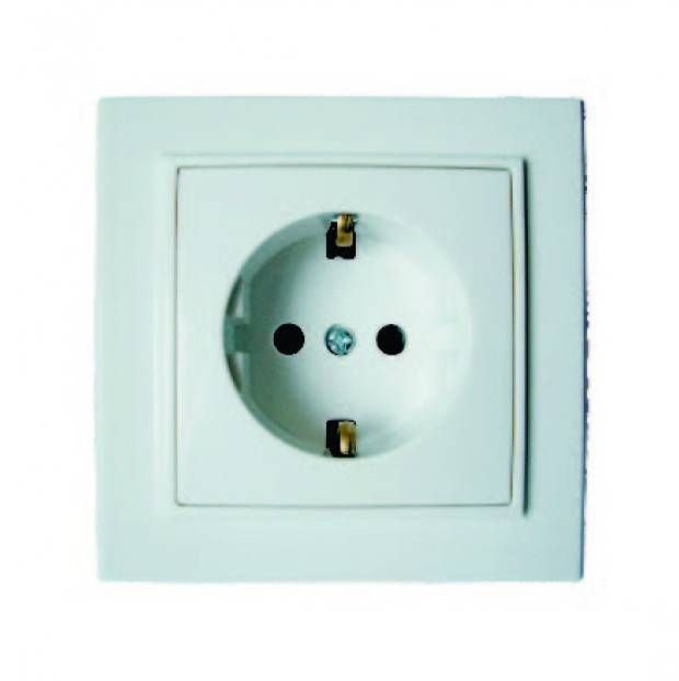 Розетка RIGHT HAUSEN KIRA 1-а внутр. с/с біла керам. HN-016081