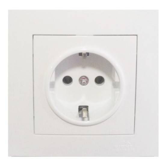 Розетка RIGHT HAUSEN VELENA 1-а внутр. с/с біла