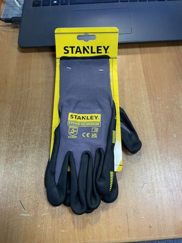Рукавички Stanley універсальні, загального використання, нейлонові з покриттям нітрилом, SY510M