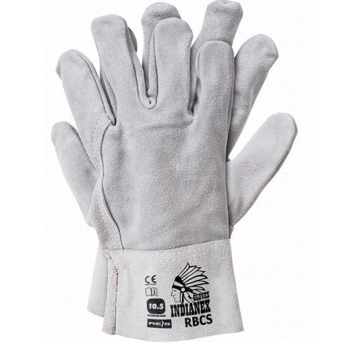 Рукавички зварювальника MIG спилкові, короткі, ж/м, р.10,5, (12/120), EN388, EN420, Reis