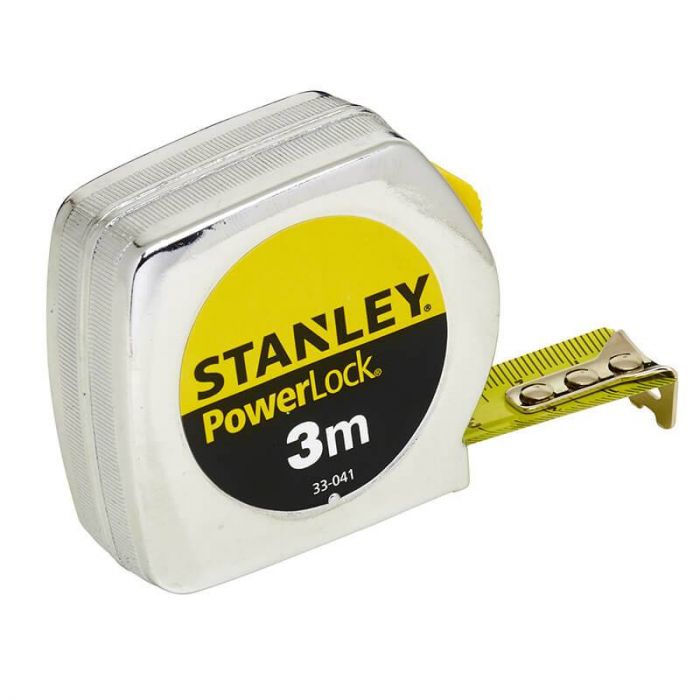 Рулетка вимірювальна Powerlock® довжиною 3 м, шириною 19 мм у пластмасовому корпусі STANLEY 0-33-041