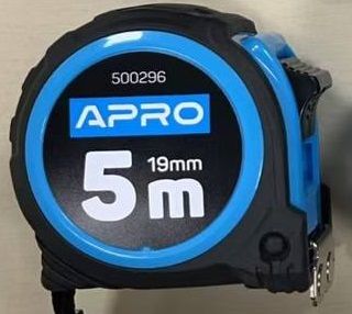 Рулетка обгумована з магнітом 5 м х 19 мм APRO  (APRO)