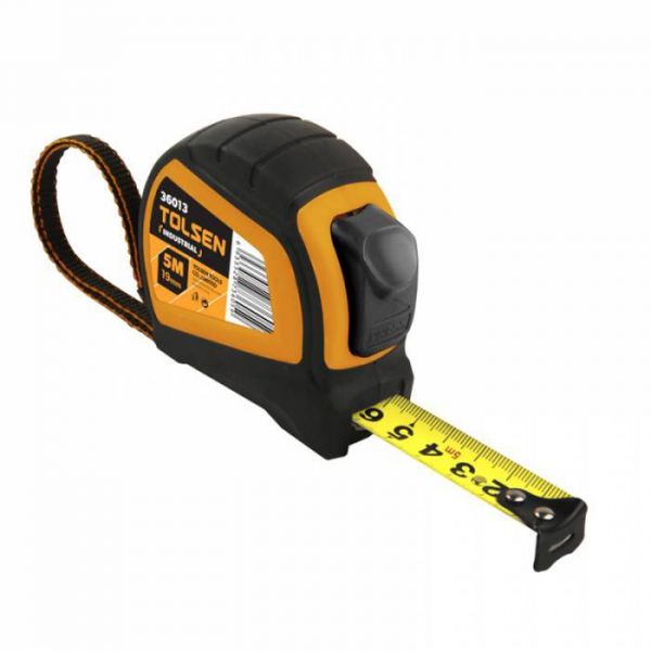 Рулетка Профі з автостопом  5м х19мм ТОЛСЕН