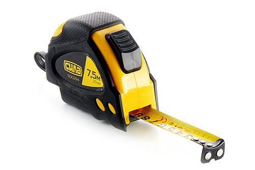 Рулетка Стандарт «Супермагніт» обгумована з автостопом 7,5 м х 25 мм СИЛА