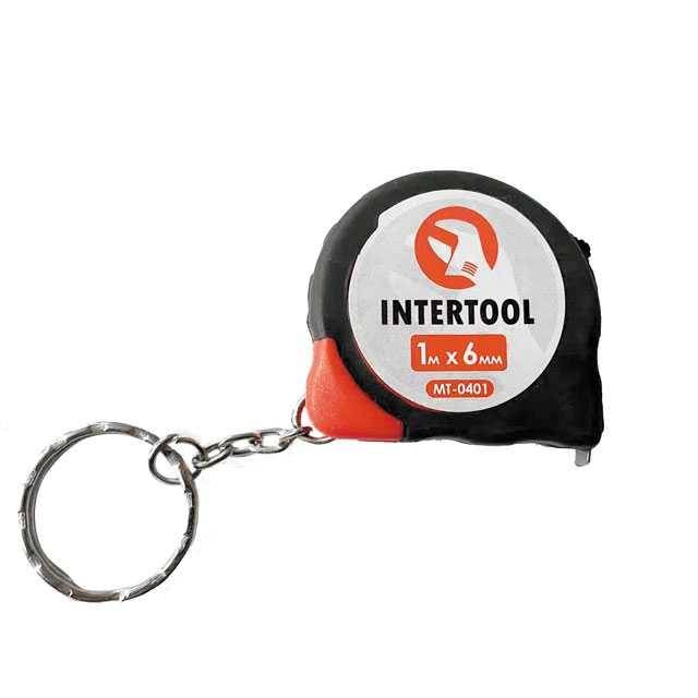 Рулетка з фіксатором 1 м * 6 мм INTERTOOL MT-0401