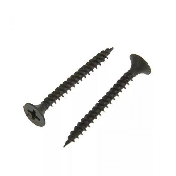 Саморіз для гіпсокартону по металу з потайною головкою, гострий, фосфатований, 3,5x25