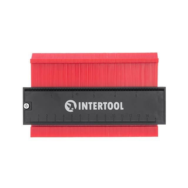 Шаблон для копіювання контуру, 150 мм, ABS, з фіксатором INTERTOOL MT-0015
