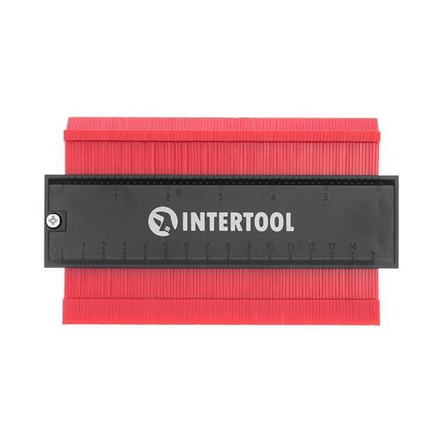 Шаблон для копіювання контуру, 150 мм, ABS, з фіксатором INTERTOOL MT-0015