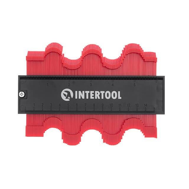 Шаблон для копіювання контуру, 150 мм, ABS, з фіксатором INTERTOOL MT-0015