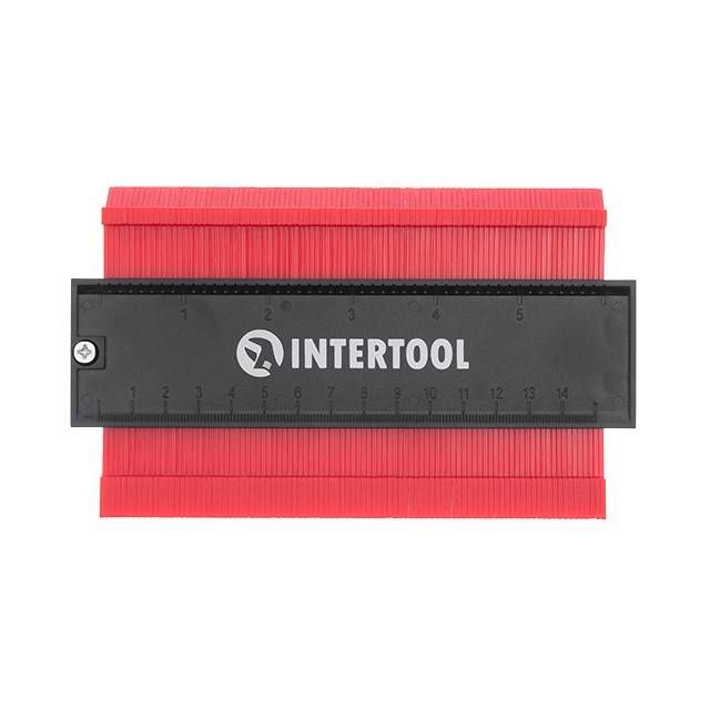 Шаблон для копіювання контуру, 150 мм, ABS, з фіксатором INTERTOOL MT-0015