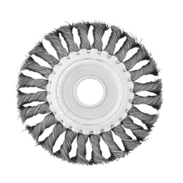 Щітка кільцева, 200×32 мм, пучки крученого дроту, 6000 об/хв INTERTOOL BT-7200