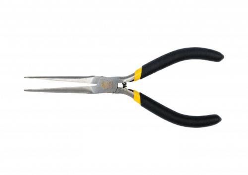 Щипці тонкі прямі міні із ізолів. ручками l=150 мм