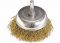 Щітка "чашка" зі шпилькою для дриля 50 мм, латунний кручений дріт, MTX