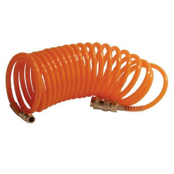 Шланг спіральний, 6×8 мм, 15 м, зі швидкороз'ємними з'єднаннями INTERTOOL PT-1702