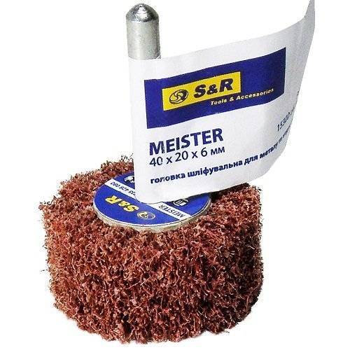 Шліфувальна головка з нетканого матеріалу S & R 40х20х6 80з