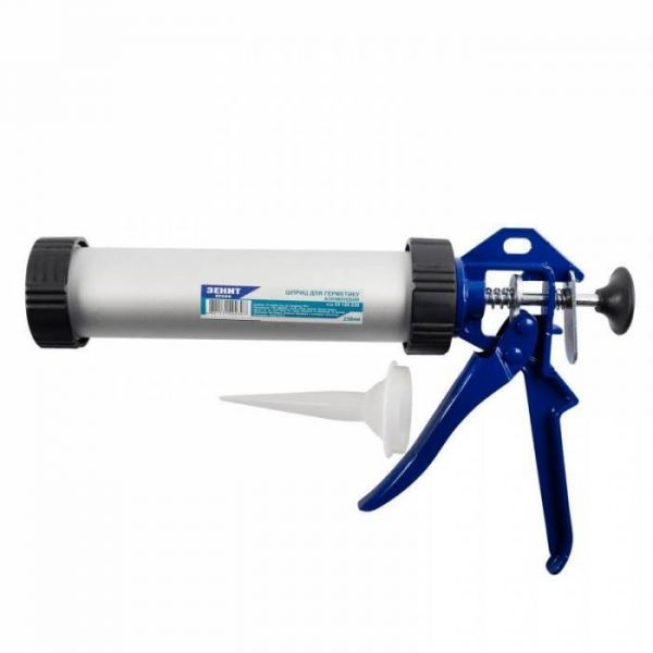 Шприц для герметика 230мм алюмінієвий "ПРОФІ" Зеніт Профі