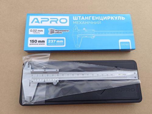 Штангенциркуль механічний 150мм (ноніусна шкала) APRO