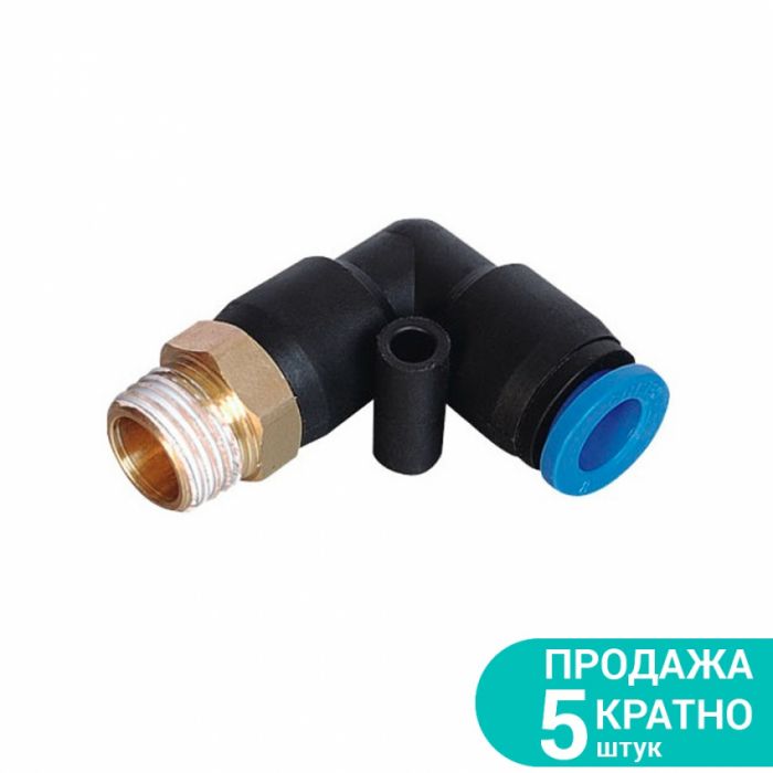 Штуцер цанговий (кутовий) Ø8*8*8мм МТ 1/2" Sigma (7027151)