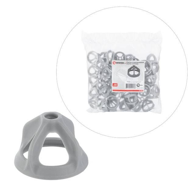 Система вирівнювання плитки гвинтова, гайка, 50 шт. INTERTOOL KT-4956