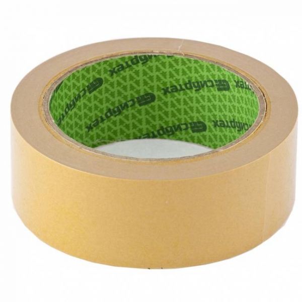 Стрічка клейка двостороння 38 мм х 10 м, на тканинній основі, Сибртех