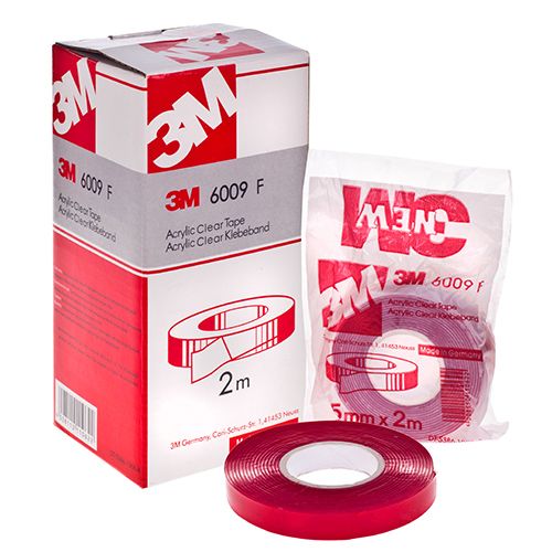 Стрічка липка двостороння 6008F-12мм*1м/червона