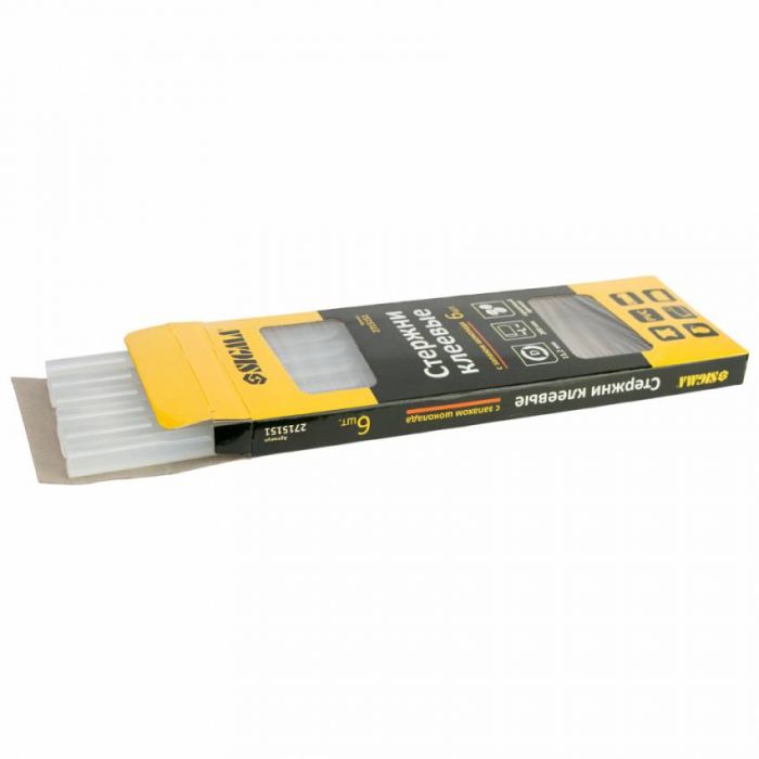 Стрижні клейові Ø11,2*200мм 6шт (запах шоколаду) Sigma (2715151)